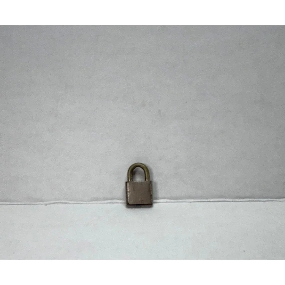 Vintage Ace Miniature Brass Padlock Small Collectible Lock No Key